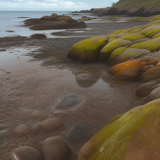 【潮溜まり】生き物を探す海岸散歩 | 磯遊びの記録 をイメージした自然風景の写真