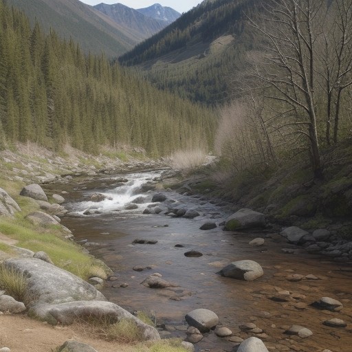 【夏の渓流釣り】険しい登攀ルートを越えて | 静かな流れに辿り着く道 をイメージした 夏、ハイキング、山、山、稜線、川、ハイキング の写真