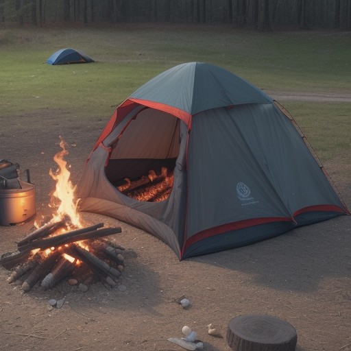 【キャンプ】焚き火ギアの選び方 | 片付けやすい収納方法 をイメージした自然風景の写真