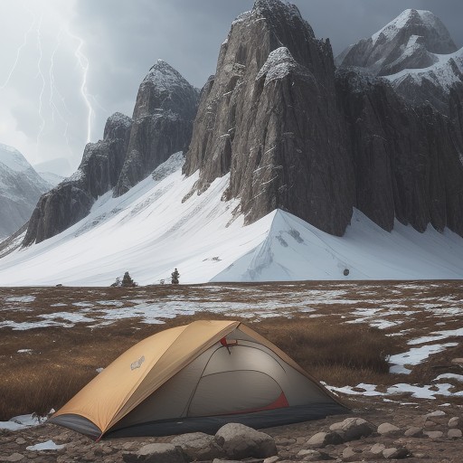 【雷避難場所】登山の途中で見つける安全な場所 | リスクを減らす判断基準 をイメージした 山 の写真