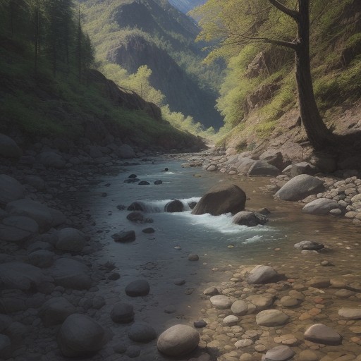 【渓流釣り】魚影が濃いポイント | 川の流れと地形の選び方 をイメージした 山、川 の写真