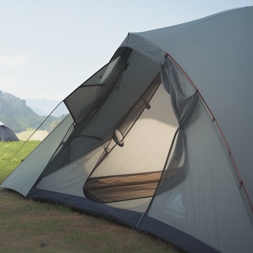 【キャンプ】テントの結露を防ぐ方法 | 朝の道具の乾かし方 をイメージした自然風景の写真