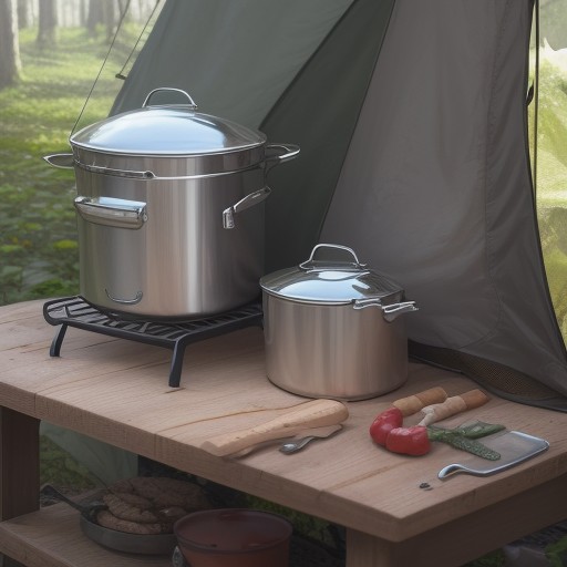 【キャンプクッカー】簡単な料理レシピ | 外で食べるごはんの作り方 をイメージした自然風景の写真