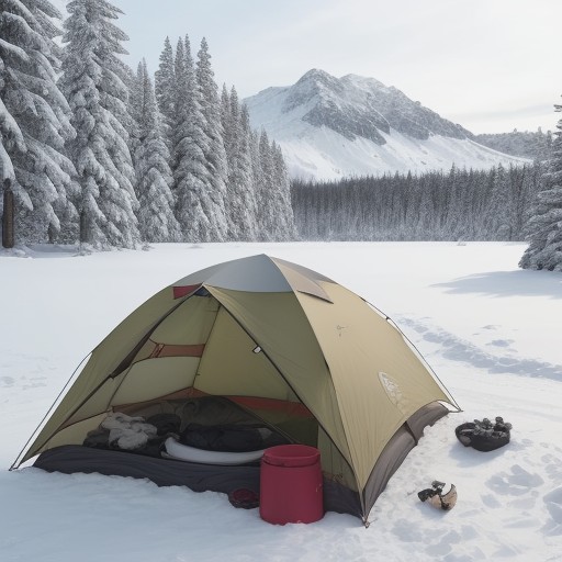 【キャンプ装備】揃える順番と選び方 | 初心者が準備すべき道具リスト をイメージした 冬 の写真