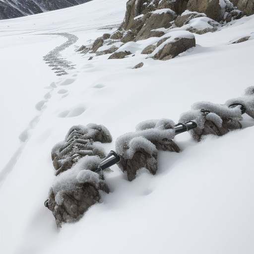 【登山スパイク】冬山で滑らない選び方 | 雪道歩行のポイント をイメージした 冬、雪景色、山、冬、ハイキング の写真