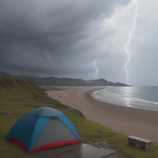【海釣り】雷が鳴った時の避難判断 | 安全に切り上げるタイミング をイメージした自然風景の写真