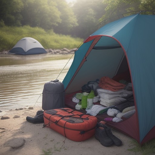 【熱中症対策】川での釣りにおける予防策 | 水辺での体調管理術 をイメージした 夏、川 の写真