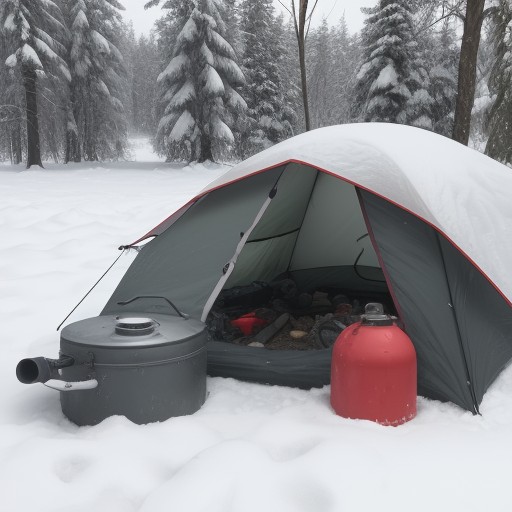 【ガス缶】キャンプでの正しい取り扱い | 安全に使うための注意点 をイメージした 冬、夏 の写真