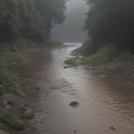 【川の増水】避難の判断基準 | 安全に釣りを楽しむためのチェックリスト をイメージした 川、川 の写真