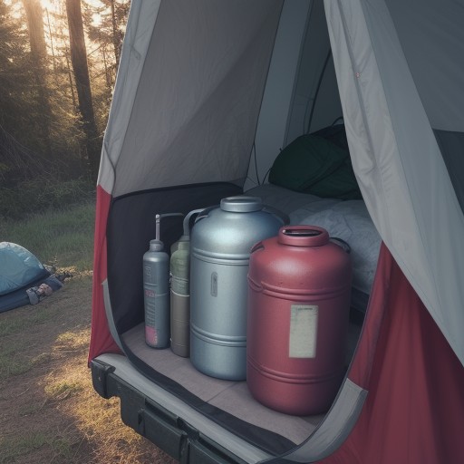 【ガス缶】キャンプでの保管方法 | 安全に管理するポイント をイメージした 夏、夏 の写真