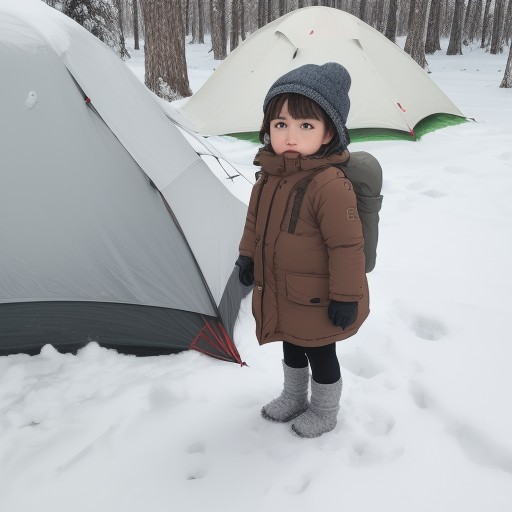 【防寒着】子供向けの冬服選び | 雪山で役立つ服装のポイント をイメージした 冬、雪景色 の写真