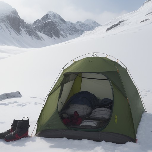 【登山】早朝の気温予測 | 服装選びと準備のポイント をイメージした 山、冬、登山道 の写真