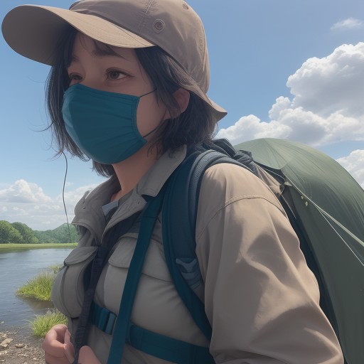 【川釣り】水辺の湿度と体感温度 | 夏の暑さ対策と服装について をイメージした 夏、川 の写真