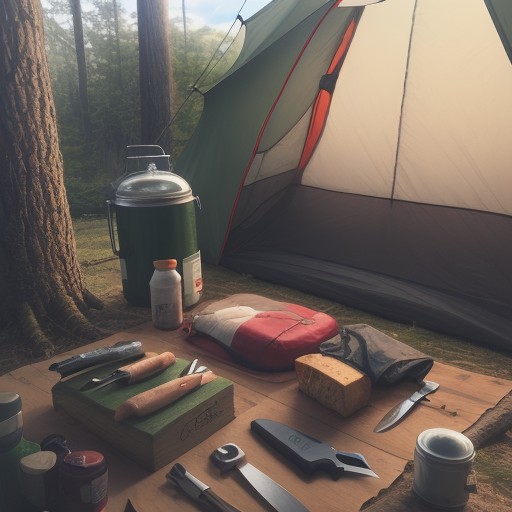 【キャンプ】ナイフの安全な扱い方 | 怪我を防ぐ道具の使い方 をイメージした自然風景の写真