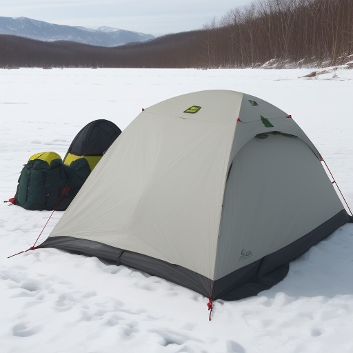 【氷上釣り】初心者が覚える基本の釣り方 | 冬の湖で魚を釣る手順 をイメージした 冬、湖 の写真