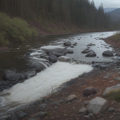 【川の増水】危険なサインの見分け方 | 安全に釣りをするための判断基準 をイメージした 川 の写真