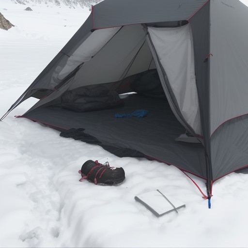 【登山用マット】穴あきの修理方法 | 道具を長く使うための手順 をイメージした 冬、山 の写真