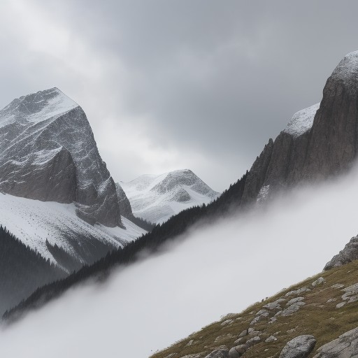 【山岳気象】雲の流れで天気を読む | 安全な登山のための予測方法 をイメージした 山、ハイキング の写真