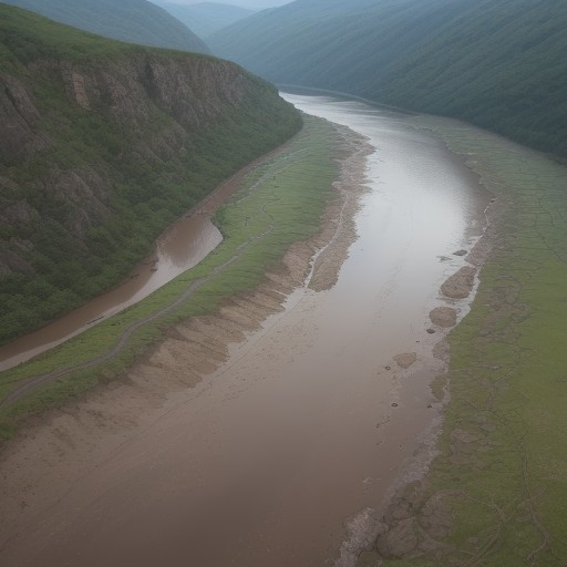 【川の増水】予報を確認して避難する | 安全な釣り場選びのポイント をイメージした 川 の写真