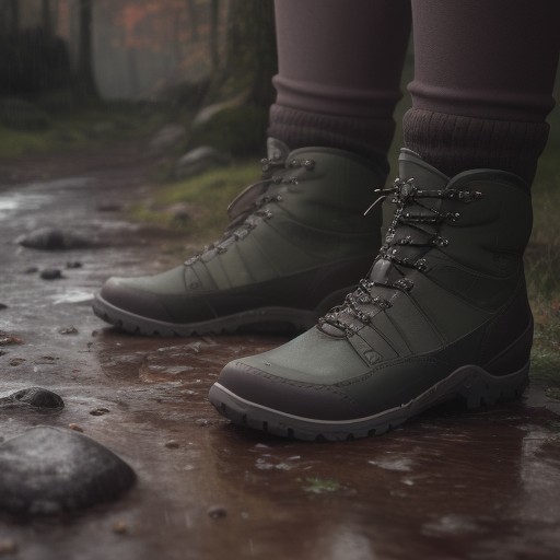【登山シューズ】防水モデルのおすすめ | 雨の日や泥道での歩き方 をイメージした ハイキング の写真