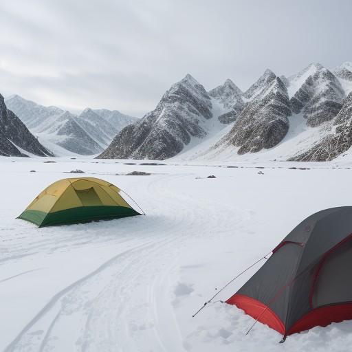 【登山用ストック】先端の交換方法 | 状況に合わせた選び方 をイメージした 雪景色、山、冬 の写真