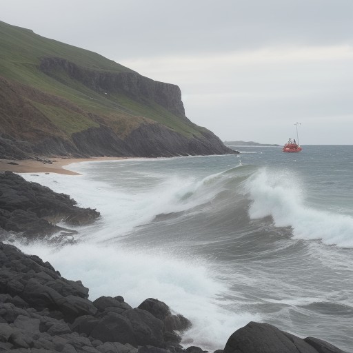 【高波】海の釣りで危険を避ける方法 | 安全なポイントの選び方 をイメージした自然風景の写真