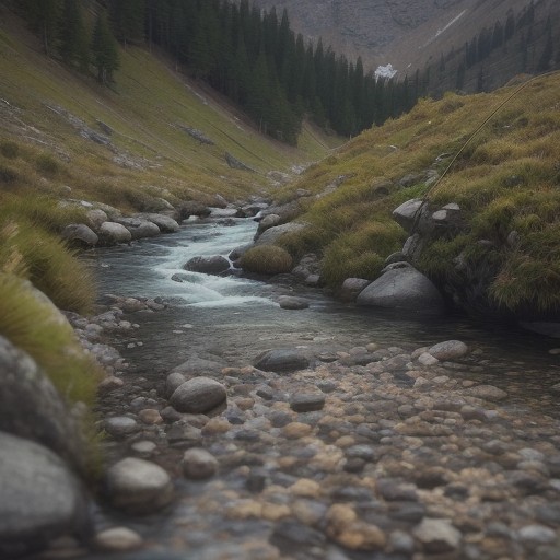 【渓流釣り】ロッドの選び方 | 初心者が揃えたい一本の条件 をイメージした 山 の写真
