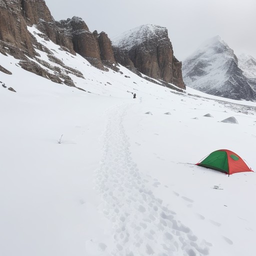 【山歩き】春のおすすめ時期 | 登山の計画に役立つタイミング をイメージした 春、雪景色、雪景色、ハイキング、山、山、山 の写真