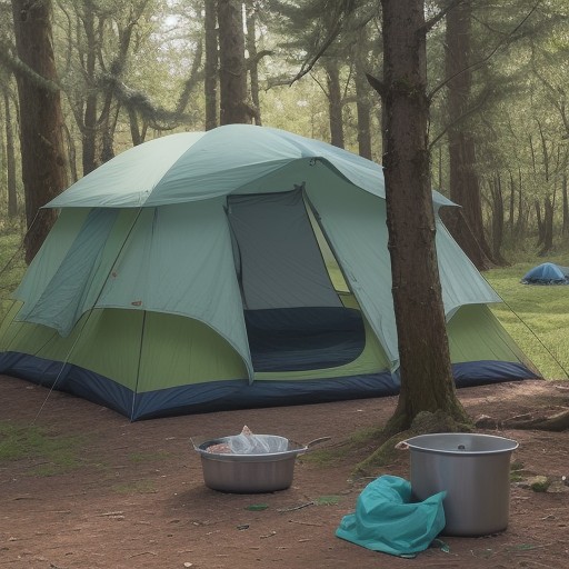 【キャンプ】炊事場の使い方 | 初心者が知っておきたい基本ルールとマナー をイメージした自然風景の写真