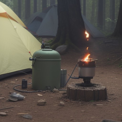 【キャンプバーナー】ガス缶の交換手順 | 安全な取り扱い方と注意点 をイメージした自然風景の写真
