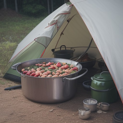【キャンプ料理】食材選びのコツ | 外で食べるメニューの決め方 をイメージした自然風景の写真
