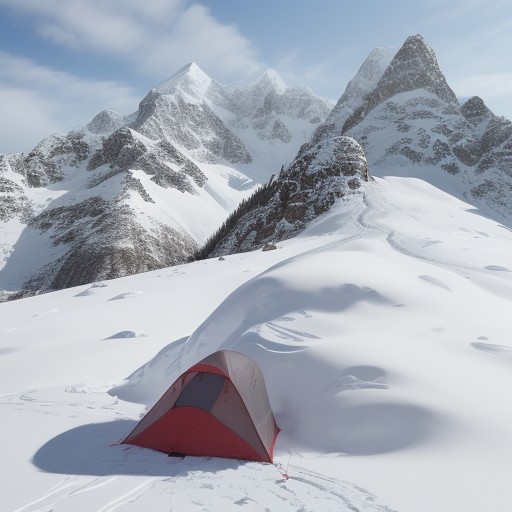 【雪崩】冬山の登山ルート選び | リスクを減らす回避策と注意点 をイメージした 冬、雪景色、山、冬、雪景色 の写真