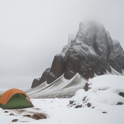 【春山登り】服装選びのポイント | 気温の変化に合わせた重ね着の方法 をイメージした 春、雪景色、山 の写真