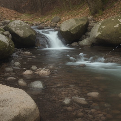 【渓流釣り】流れを読むコツ | ポイントの見極め方と釣り方 をイメージした 山 の写真