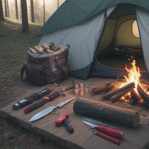 【キャンプ】刃物の扱い方 | 怪我を防ぐための道具選びと注意点 をイメージした自然風景の写真