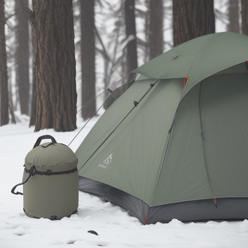 【キャンプ】初心者が学ぶ準備の手順 | 道具選びと設営のコツ をイメージした 冬 の写真