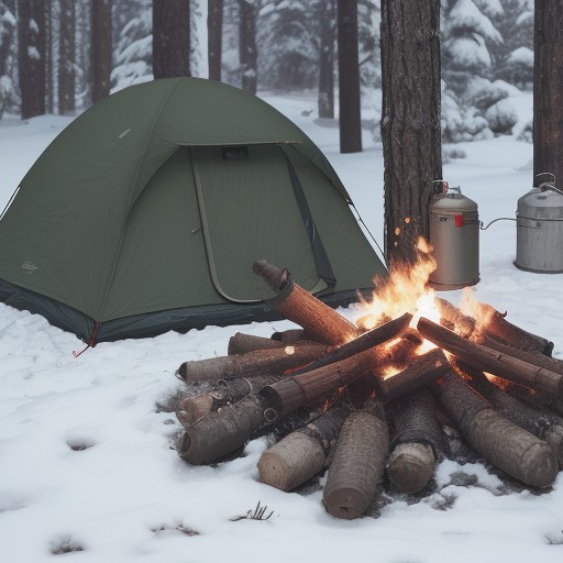 【キャンプバーナー】爆発の原因と対策 | 安全に使うための注意点 をイメージした 夏、冬 の写真