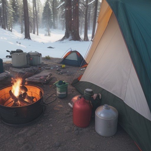 【ガス缶】キャンプでの爆発を防ぐ方法 | 正しい保管と扱い方 をイメージした 夏、冬 の写真