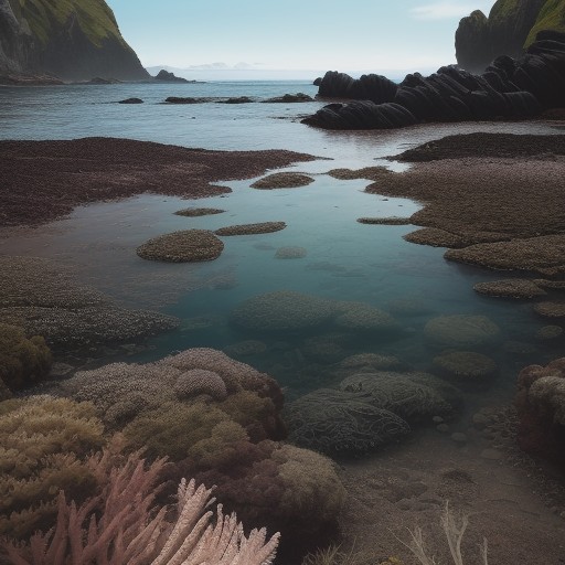 【岩礁】潮だまりで生き物を探すコツ | 安全に歩くための注意点 をイメージした自然風景の写真