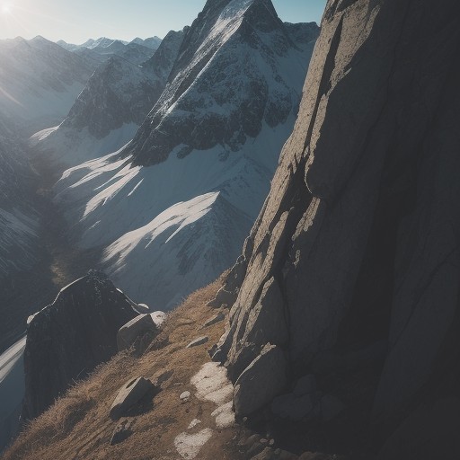 【登山】道に迷った時の対処法 | 生還するための脱出ルートの選び方 をイメージした 山、稜線 の写真