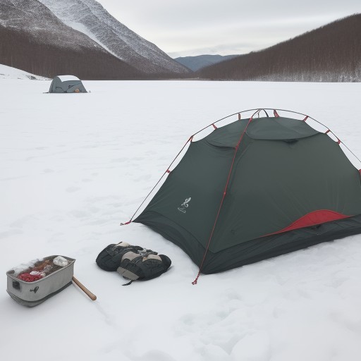【ワカサギ釣り】氷上のポイント選び | 冬の湖で釣るコツと準備 をイメージした 冬、湖 の写真