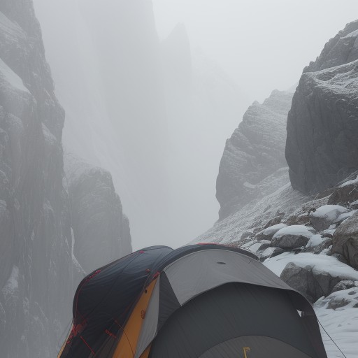 【登山】霧の中での歩き方 | 視界を確保して安全に下山するコツ をイメージした 山、登山道 の写真