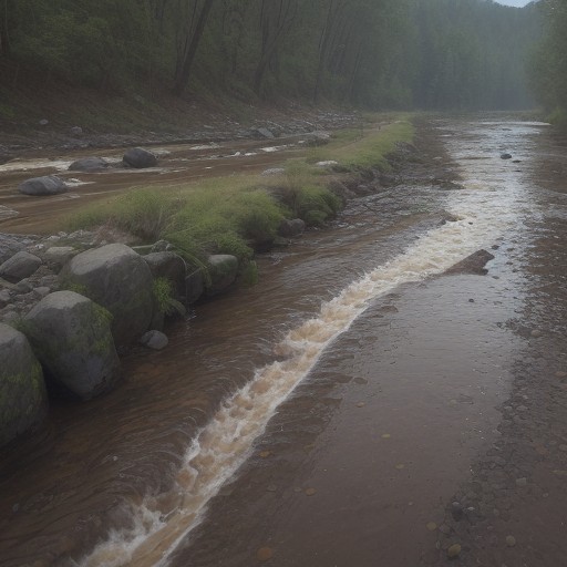 【川の増水】濁りの予測方法 | 安全に釣りをするための判断基準 をイメージした 川、川 の写真