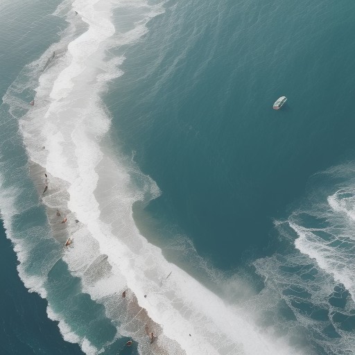【離岸流】海で流された時の逃げ方 | 体力を温存して岸に戻る方法 をイメージした 夏 の写真