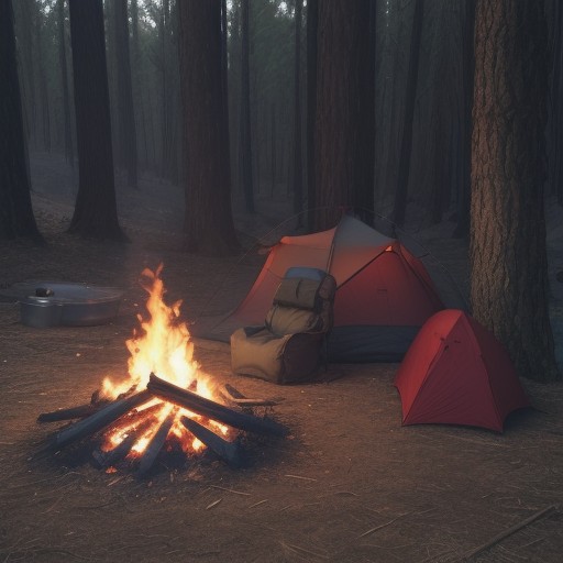 【キャンプ】焚き火の延焼防止策 | 地面を守るシートの選び方と使い方 をイメージした自然風景の写真