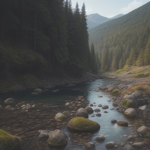 【アマゴ釣り】狙い目の時期とポイント | 山 stream での釣り方 をイメージした 広角の風景、山 の写真