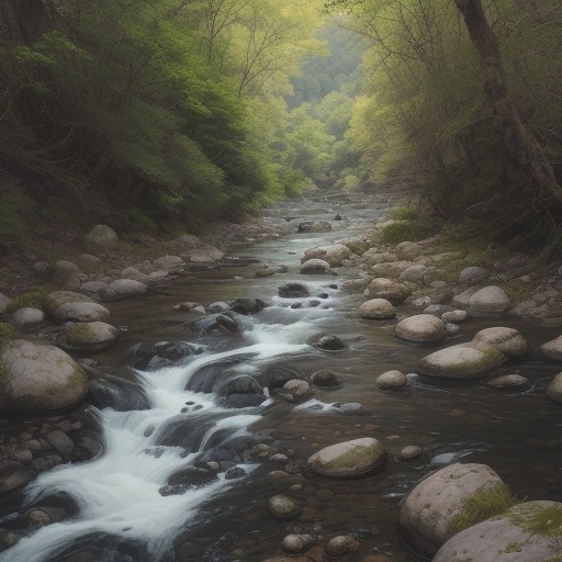 【アマゴ】ルアーでの釣り方 | 山 stream のポイントとコツ をイメージした 広角の風景、山 の写真