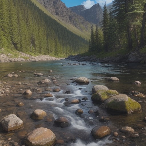 【ヤマメ】初心者向けの釣り仕掛け | 山 stream での準備とコツ をイメージした 広角の風景、山 の写真