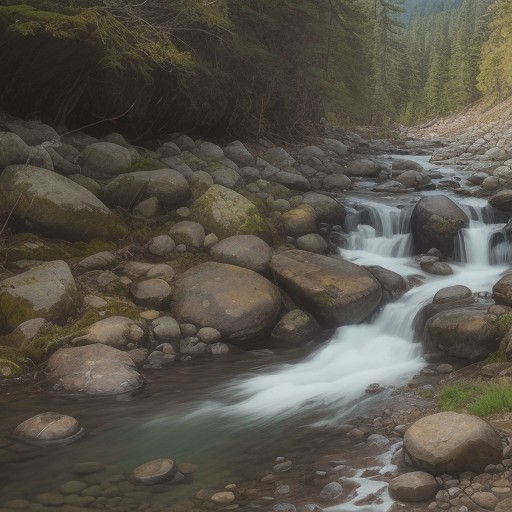 【渓流釣り】擬似餌で狙う山 stream | 流れの速いポイントでの攻略法 をイメージした 山 の写真