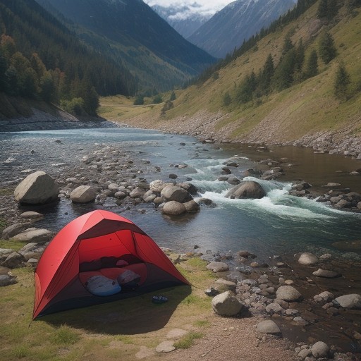 【ヤマメ】初心者向けの釣り仕掛け | 山 stream での準備とコツ をイメージした 山、川 の写真